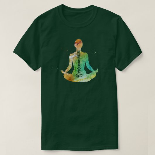 Mediterende vrouw 2 t-shirt (Design voorkant)