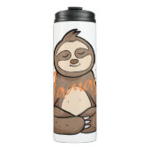 Mediterende Yoga Luiaard - Namaste Thermosbeker (Voorkant)