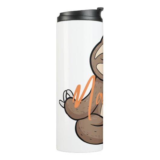 Mediterende Yoga Luiaard - Namaste Thermosbeker (Gedraaid links)