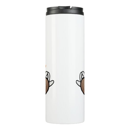 Mediterende Yoga Luiaard - Namaste Thermosbeker (Achterkant)