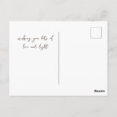 Mediterende Yoga Neutrale Aarde Tonen Beige Bruin Briefkaart (Achterkant)