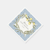 Mediterraan Amalfi Capri Baby shower Servet (Hoek)