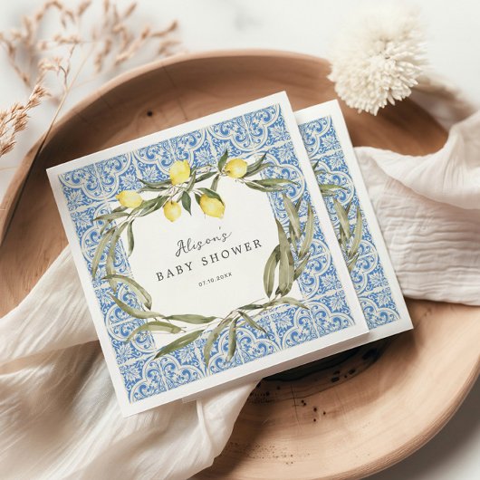 Mediterraan Amalfi Capri Baby shower Servet