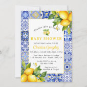 Mediterraan Amalfi Coast Baby shower Kaart (Voorkant)