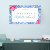 Mediterraan Amalfi Tegels Vrijgezellenfeest Banner (Beurs)