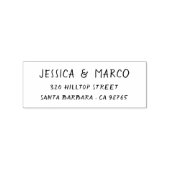 Mediterraan Ampersand Retouradres Rubberstempel (Afrduk)