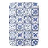 mediterraan blauw badmat (Voorkant Verticaal)