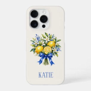 Mediterraan Blauw Citroen Boeket iPhone 16 Pro Hoesje