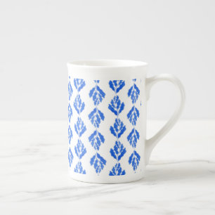 mediterraan blauw porselein kop
