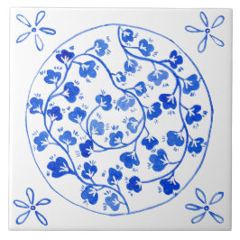 mediterraan blauw tegeltje