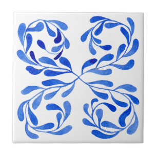mediterraan blauw tegeltje