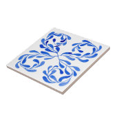 mediterraan blauw tegeltje (Zijkant)