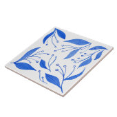 mediterraan blauw tegeltje (Zijkant)