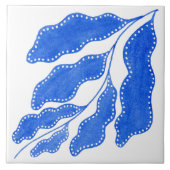 mediterraan blauw tegeltje (Voorkant)