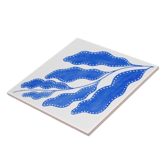 mediterraan blauw tegeltje (Zijkant)