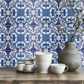 Mediterraan Blauw Wit Rustiek Portugees Azulejo Tegeltje