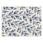 Mediterraan blauwe aquarel blad tablecloth tafelkleed (Voorkant (Horizontaal))