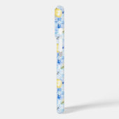 Mediterraan Blauwe Tegel Limoncello Initiaal Naam Case-Mate iPhone Case (Achterkant / Links)