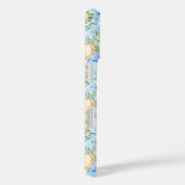 Mediterraan Blauwe Tegel Limoncello Initiaal Naam Case-Mate iPhone Case (Achterkant / Rechts)