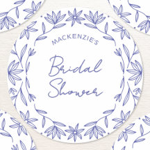 Mediterraan Blauwe Wilde Bloemen Bruidsdiner