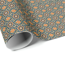 Mediterraan Bloemmotief Cadeaupapier