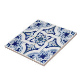 Mediterraan Bloemmotief Tegeltje (Zijkant)