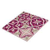Mediterraan bloemmozaïekdecor tegeltje (Zijkant)