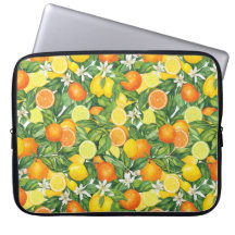 Mediterraan Boomgaard Waterverf Citrus Patroon
