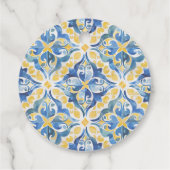 Mediterraan bruidsbad bruidstankje bedankjes labels (Achterkant)