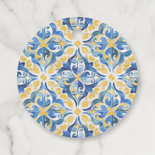 Mediterraan Bruilofts Bruidssalon Bedankt Bedankjes Labels (Achterkant)