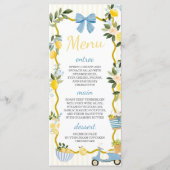 Mediterraan Ciao Baby Shower Menu (Voorkant)