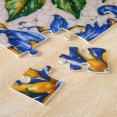 Mediterraan citroen azulejo-tegel legpuzzel (Zijkant)