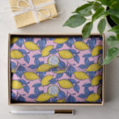 Mediterraan citroen botanisch vloeipapier tissuepapier (Geschenk)