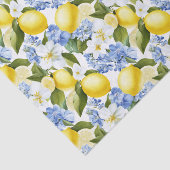 Mediterraan citroen botanisch vloeipapier tissuepapier (Detail)