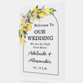 Mediterraan citroen citrus bruiloft acryl teken acryl bord (Hoek)