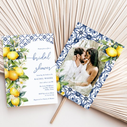 Mediterraan Citroen Foto Vrijgezellenfeest Kaart