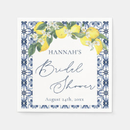 Mediterraan Citroen Hoofd Squeeze Bruidsdiner Servet