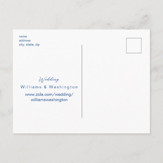 Mediterraan citroen trouwkaart 'Save the Date' Uitnodiging Briefkaart (Achterkant)