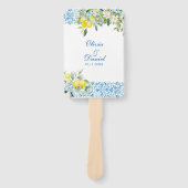 Mediterraan citroen trouwprogramma waaier (Voorkant)