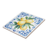 Mediterraan Citroenblauw Tegeltje (Zijkant)