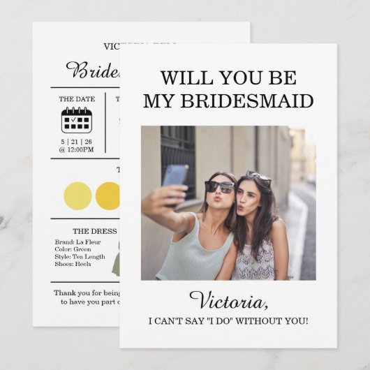 Mediterraan Citroenen Blauw Mozaïek Tegel Bruidsme Kaart (Voorkant / Achterkant)