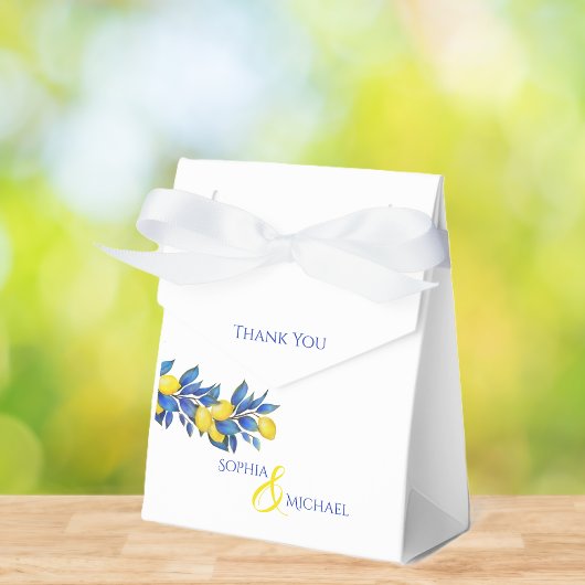 Mediterraan-citroenen-bruiloft Dank u Bedankdoosjes