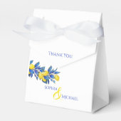 Mediterraan-citroenen-bruiloft Dank u Bedankdoosjes (Voorkant Zijde)