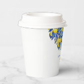 Mediterraan-Citroenen-Bruiloft- Papieren Bekers (Rechts)