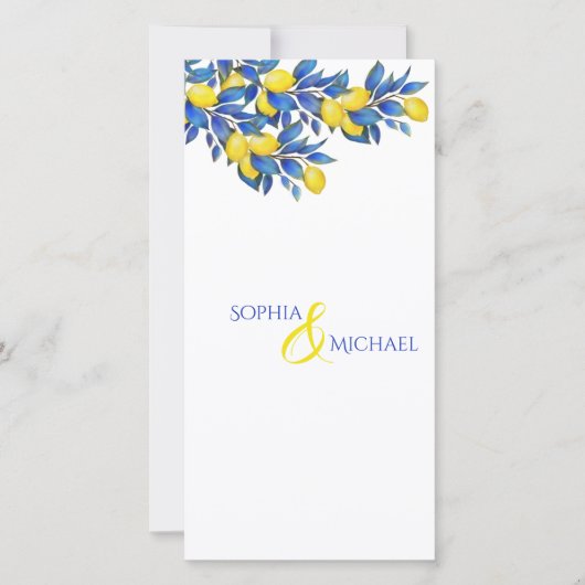 Mediterraan-citroenen-bruiloft programma- (Voorkant)