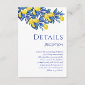 Mediterraan- Citroenen-Trouwdetails- Informatiekaartje (Voorkant)