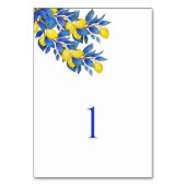 Mediterraan- Citroenen-Trouwtafel Kaart (Achterkant)