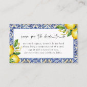 Mediterraan Citroenen Vrijgezellenfeest Recept Aan Informatiekaartje (Voorkant)