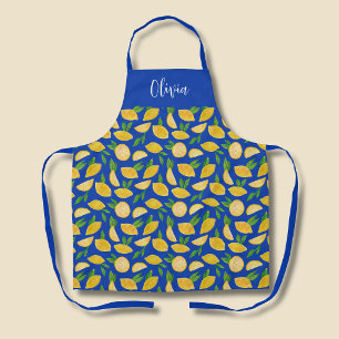 Mediterraan citroenpatroon schort