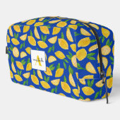 Mediterraan citroenpatroon toilettasje (Rechterhoek)